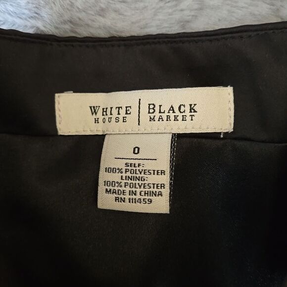 White House Black Market Black Strapless Dress, Women's Size 0, Great Condition - Picture 9 of 11